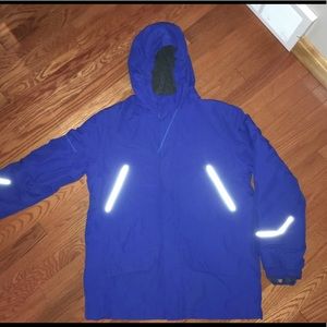 Boys Lands End Squall Jacket Cobalt XL